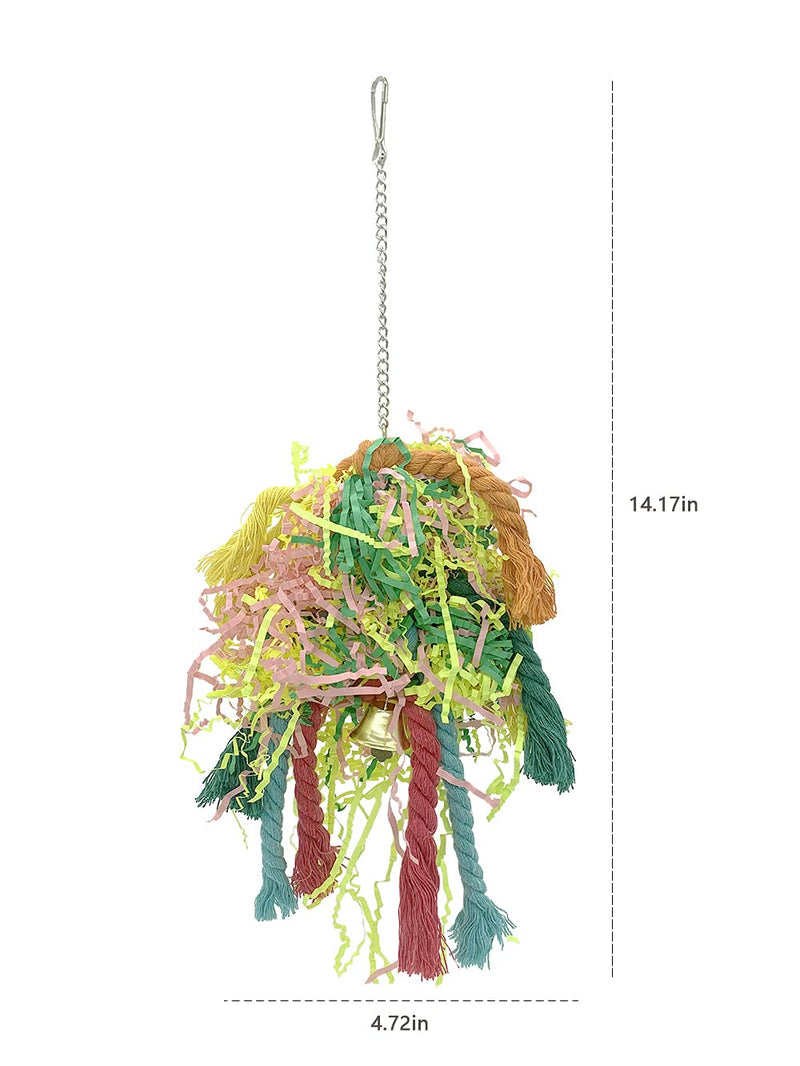 N\C 5 Pack Birds Parrot Toys,Parakeet Shredder Toys,Bird Loofah Chewing Toys,Parrots Shredder Foraging Hanging Cage Swing Toys,for Small Parrots,Finches,Cockatiels,Conures,Love Birds,Macaws - PawsPlanet Australia