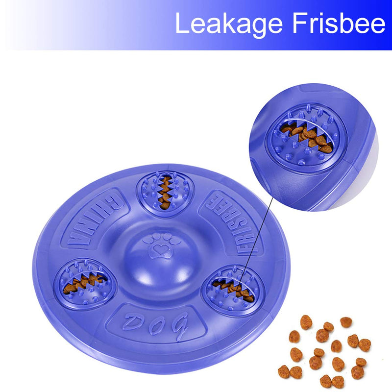 Frisbee Dog Toy Flyer Dog Toy,YYHAN Dog Food Leakage Frisbee Discs Durable Rubber Flying Discs for Dog Training 7.8 inch - PawsPlanet Australia