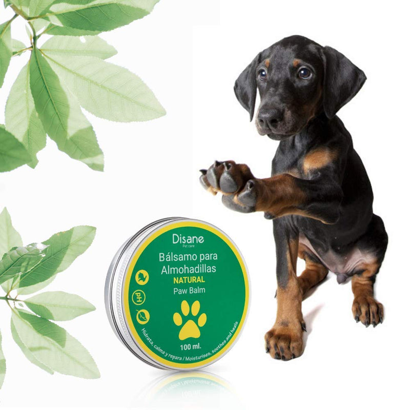 Disane Natural Dog Paw Balm 100 ml | Balm for Dry, Irritated and Inflamed Pads | Moisturizes, Soothes and Dog's Paws - PawsPlanet Australia