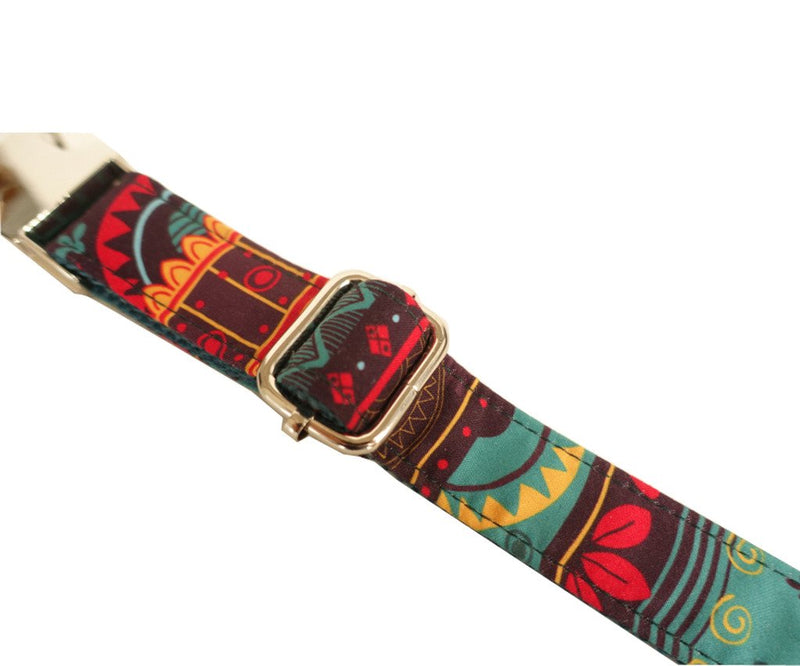 Kismaple Prints Coloful Handmade Pet Soft & Comfy Dog Collars Adjustable Padded Dog Collar, Large,Neck 49-55cm L(width:2.5cm,length: 49-55cm) - PawsPlanet Australia