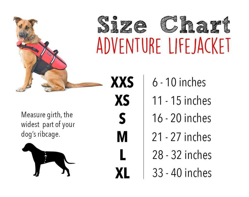 ZippyPaws - Adventure Life Jacket for Dogs - Red - 1 Life Jacket XX-Small - PawsPlanet Australia