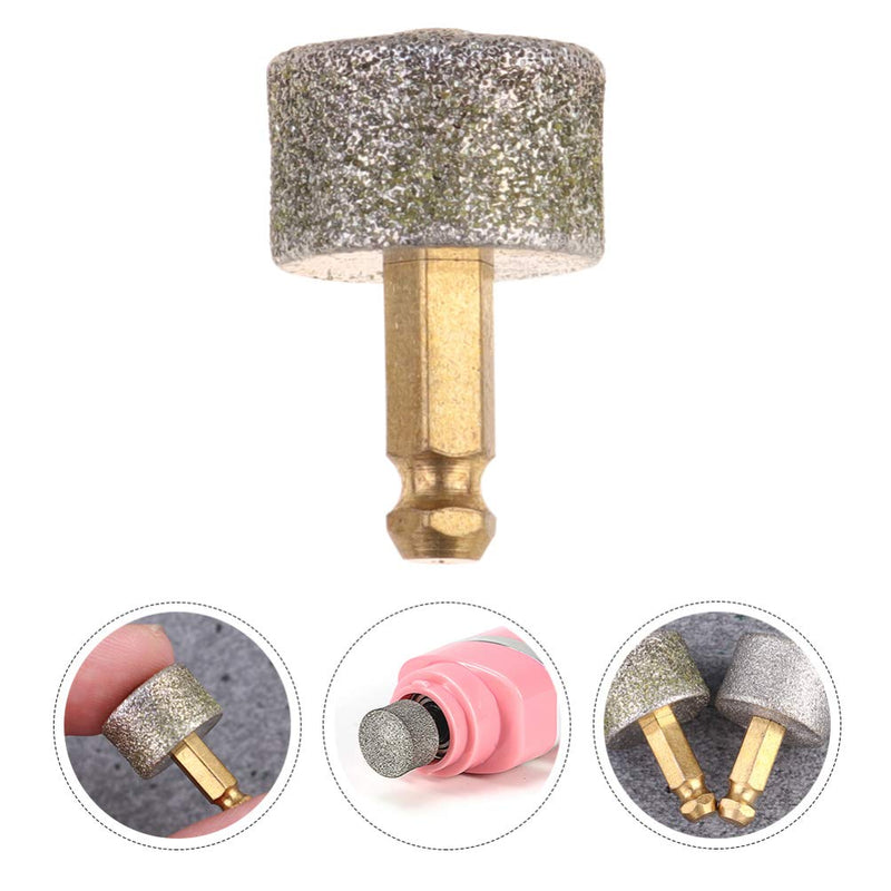 VILLCASE Pack of 10 Nail Grinder Replacement Head Pet Nail Grinder Diamond Tip Professional Replacement Grinding Head for Dog Electric Claw Nail Care Tool (Gold) - PawsPlanet Australia