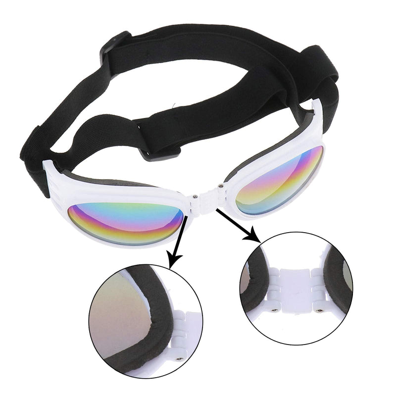 Create Idear Pet Dog Sunglasses Doggy Folding UV Anti-wind Sun Glasses Protection Eyewear Goggle Adjustable Strap - PawsPlanet Australia