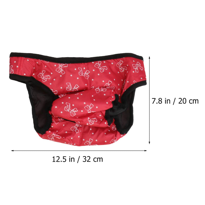 UEETEK 3pcs Dog Diaper Pet Physiological Pants Washable Dog Sanitary Shorts Panties Menstruation Underwear Briefs Female Dog Underpants Nappy XXL - PawsPlanet Australia