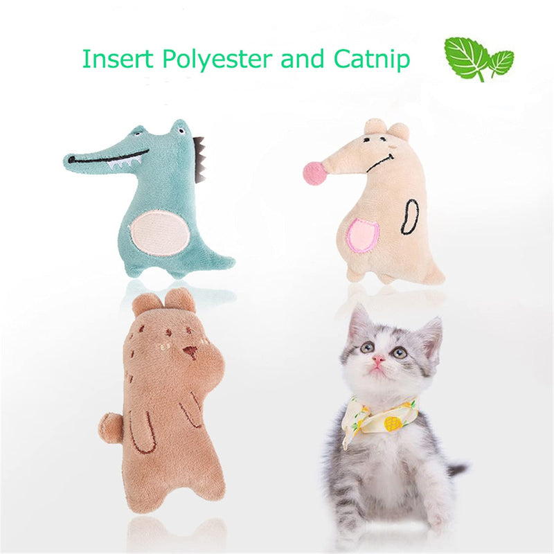 XINYANS 7Pcs Catnip Toys for Cats,Cat Toys with Catnip,Cat Chew Bite Toys for Indoor Cats Interactive,Includes 7 Different Cute Shapes Design Pet Toys - PawsPlanet Australia