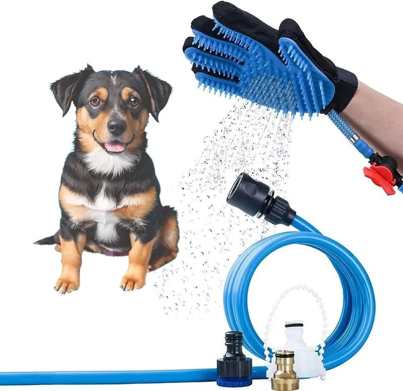HASEA Pet Grooming Glove - Water Connection Shower - Grooming - Hair Remover Pet Care - Dog - Massage - Grooming - Dog SPA - PawsPlanet Australia