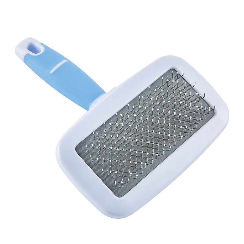 [Australia] - YUDOTE Dog & Cat Brush, Pet Shedding Grooming Tool Slicker Brushes for Long Short Haired Pets, Remove Undercoat, Knots, Tangled Haired Small(Length 5.1", Width 4") Blue 