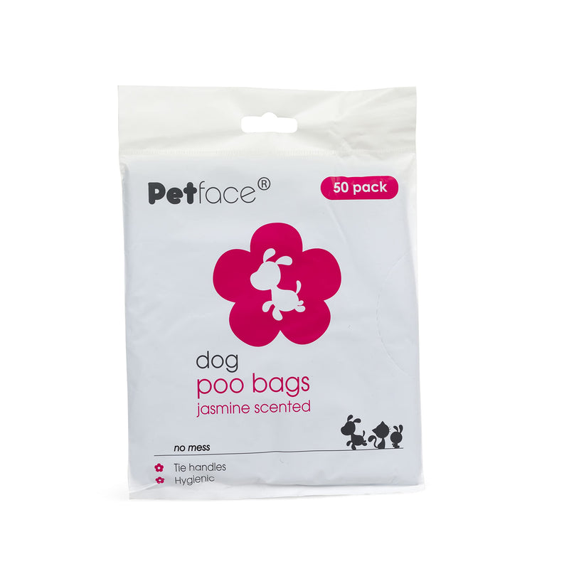 Petface Jasmine Scented Dog Poop Bags (50 pieces) 50 pack scented bags - PawsPlanet Australia