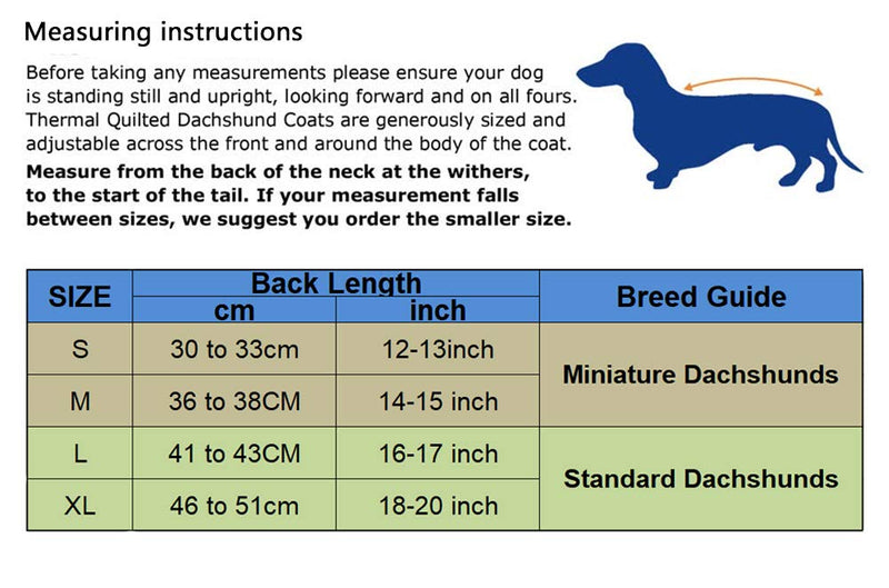 Ctomche Pet Jacket Outdoor Sport Waterproof Dachshunds Jacket Winter Warm Large Dog Coat，Reflective Safey Pet Vest Windproof Waterproof Reversible Dog Coat for Dachshunds Red-XL X-Large (Length: 46CM-51CM) - PawsPlanet Australia