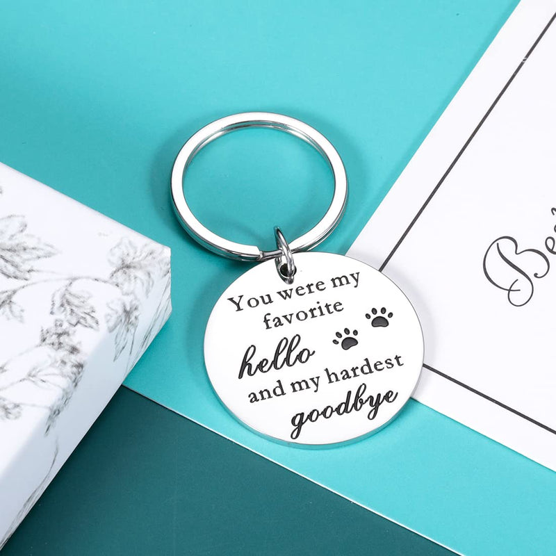 Dog Cat Pet Memorial Gifts Keychain for Pet Lover Remembrance Jewelry Gifts for Loss of Pet Sympathy Condolences Gifts Dog Remembrance Gifts Men Women Pet Owner Puppy Parent Pet Keepsake Key Ring - PawsPlanet Australia