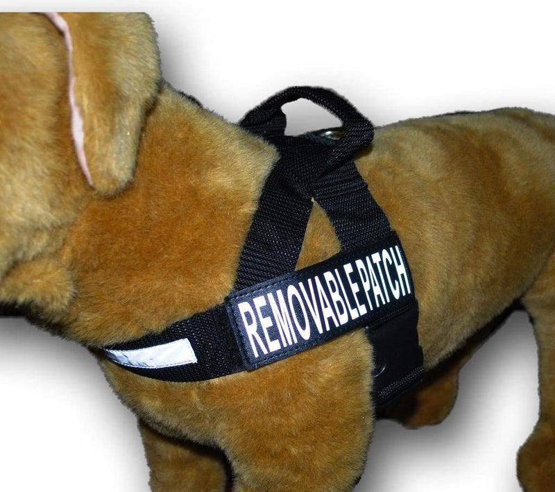 [Australia] - Doggie Stylz Service Dog Nylon Harness No Pull Guide Assistance Comes with 2 Reflective Service Dog Removable Patches. Please Measure Your Dog Before Ordering. X-Large Fits Girth 29-39" 