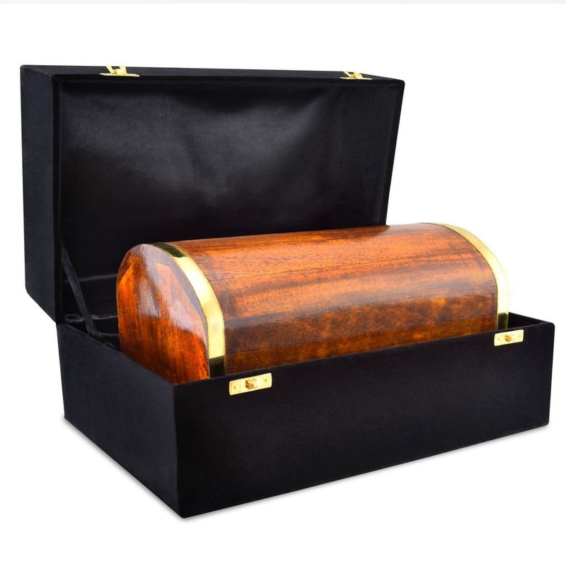 Cherished Urns Trevone Wooden Pet Urn - Small. Capacity of 50 cubic inches - PawsPlanet Australia