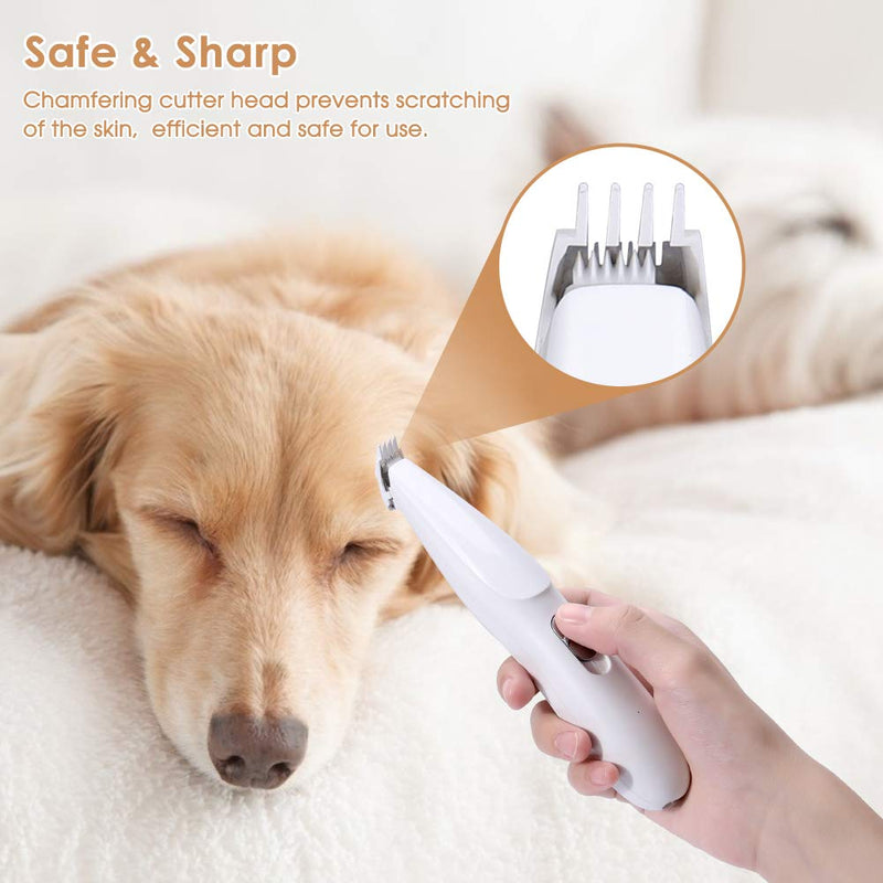 YOUTHINK Portable Electric Pets Hair Trimmer Paw Trimmer USB Charging Low Noise Dog Cat Hair Clipper Dog Hair Shaver Grooming Tool for Pet Small Areas Hair Cut - PawsPlanet Australia