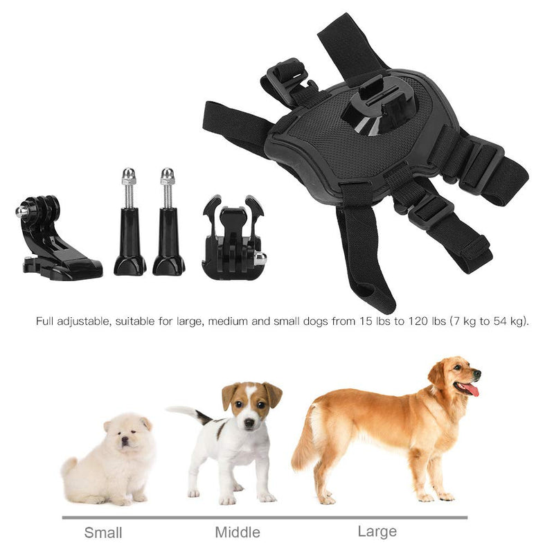 Action Camera Pet Harness,Sport Camera Pet Fixed Chest Strap,Washable Adjustable Pet Large Dog Camera Harness,for Large/Medium/Small dogs - PawsPlanet Australia