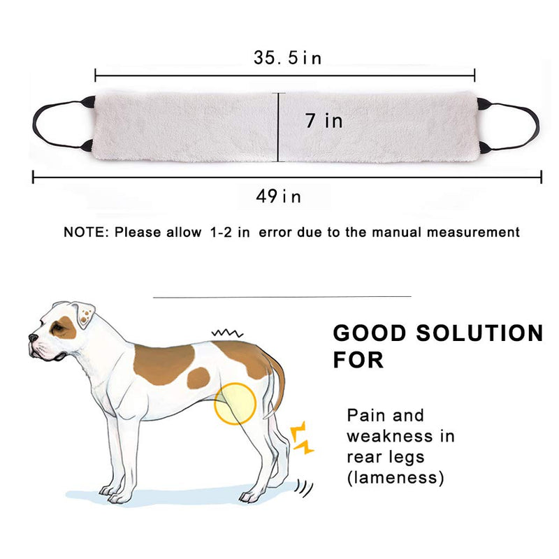 [Australia] - Dog Lift Support and Rehab Harness for Weak Rear Legs, Soft Sling Assist The Dog Who are Senior, Injured, Disabled and After ACL Surgery Black-Female 