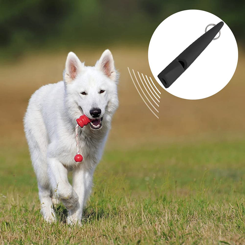 PHABULS Silent Dog Whistle to Stop Barking Adjustable Frequency Dog Whistles with Lanyards Dog Clicker for Training & Dog Bark Control A-Black - PawsPlanet Australia