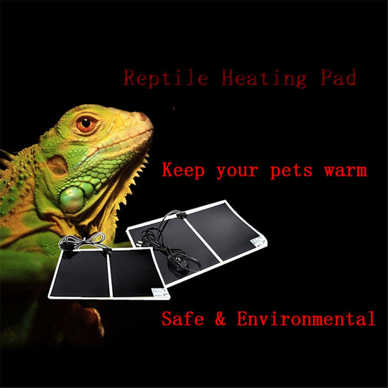 Vipe Reptile Heating Pad Heat Mat Under Tank Heating Pad US Plug 110V 5W Reptile Tank Warmer with Temperature Controller (5W 14x15CM) - PawsPlanet Australia