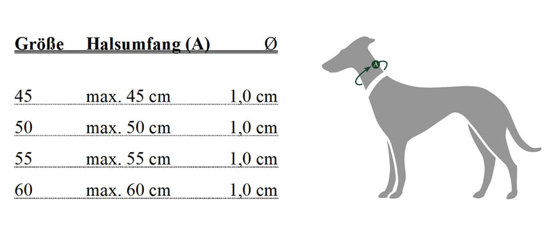 HUNTER Round and Soft Nickel Training Collar with Stop, 45 x 10 cm, X-Small, Nappa Brown - PawsPlanet Australia