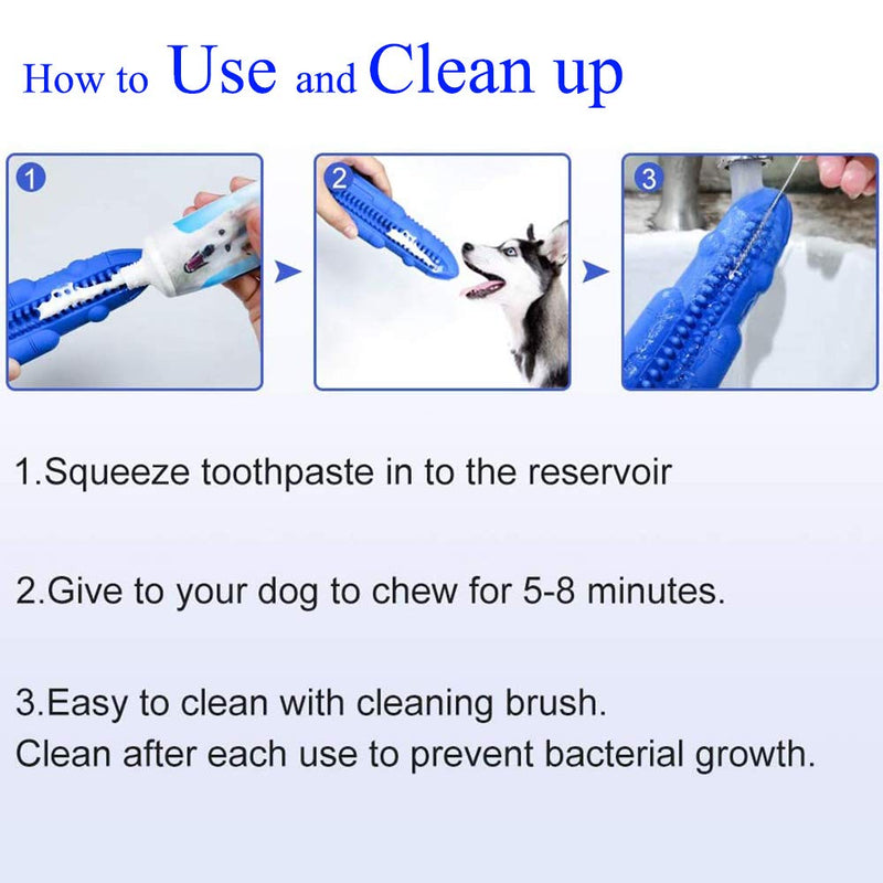 Dog Toys Toothbrush Chew Toy Squeaky Teeth Cleaning Toy Puppy Brushing Stick Dental Oral Care for Small Medium Dogs (Fit 20-70 lbs) LA - PawsPlanet Australia