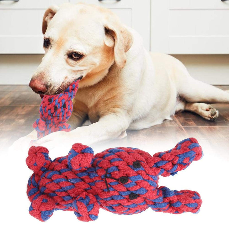 Summer Enjoyment Dog Cotton Rope Toy, Pet Toy, Panda Puppy Biting Chewing for Animal Dogs(Red and Blue Bunny) Red and Blue Bunny - PawsPlanet Australia