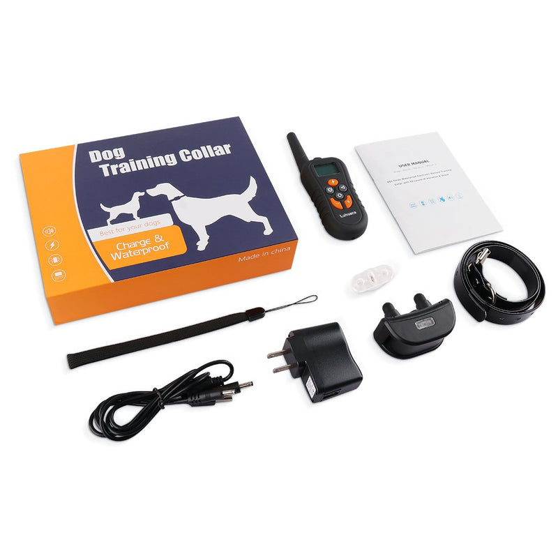 [Australia] - Luhuanx Dog Training Collar with Remote Reflective Collar Strap 1450ft Dog Shock Collar Beep Vibration Shock Modes for Small Medium Large Dogs Dog Collars Orange 