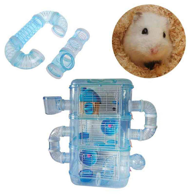 Hamster Tube Tunnel Toy Pet DIY Assorted Toy Playground Tunnel Excercise Toy for Mouse Hamster and Other Small Animals - PawsPlanet Australia