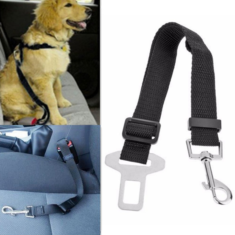PINKOPINK 2pcs Car Dog Safety Seat Belt, Adjustable Clip Lead Dog Cat Car Safety Belt for Pets Travel Vehicle Seat Bel - PawsPlanet Australia