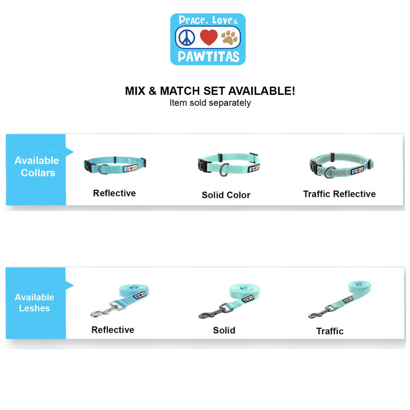 [Australia] - Pawtitas Pet Adjustable Solid Color Step in Puppy/Dog Harness 6 feet Matching Collar and Harness Sold Separately Extra Small Teal 