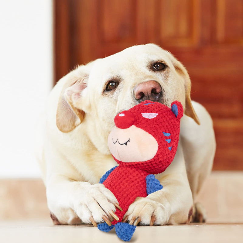 Nobleza Dog Toy, Plush Dog Toy, Squeaky Dog Toys with Crinkled Paper, Cute Tug of War Dog Chew Toy for Puppies, Small, Medium, Large Dogs (Tiger) - PawsPlanet Australia
