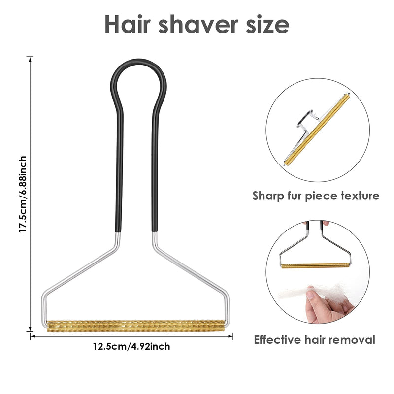 Molain Pet Hair Remover, Cat and Dog Hair Remover, Pet Hair Remover for Furniture (Black), 17.5 x 12.5 cm Black - PawsPlanet Australia