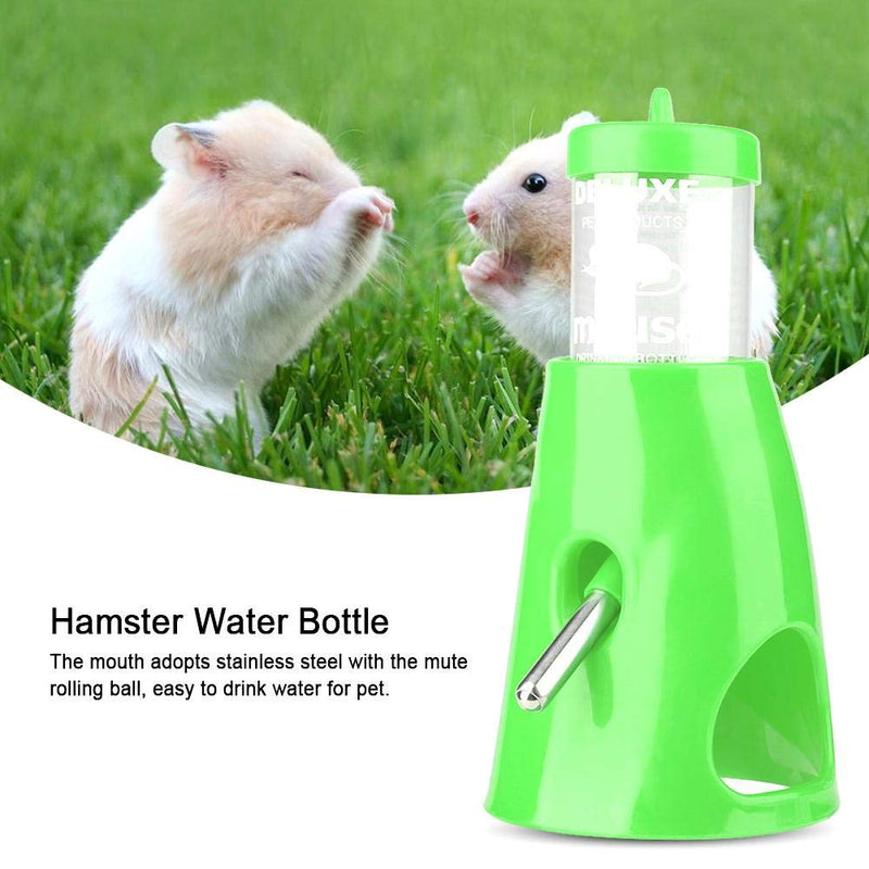 Hamster Water Bottle, 80ml No Drip Plastic Automatic Drinking Feeder with Base Small Pet Hideout for Hedgehog Hamster Gerbils Dwarf(Blue) Blue - PawsPlanet Australia