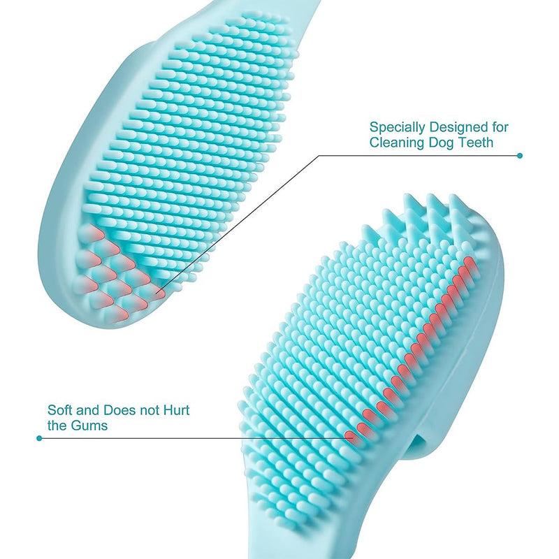 High-quality dog toothbrushes for effective dental care and tartar removal for small dogs. Ideal for bad breath and for regular teeth cleaning. 6 pieces per pack. - PawsPlanet Australia