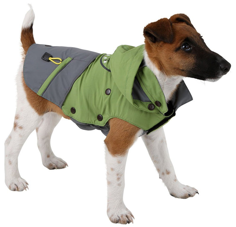 Kerbl Outdoor Dog Coat Vancouver, 45 cm, Green/Grey 40 cm - PawsPlanet Australia