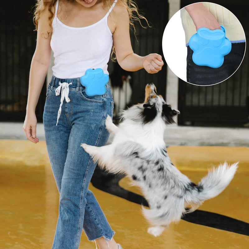 Taglory 2 Pack Dog Treat Pouch, Silicone Dog Training Treat Pouch, Portable Dog Treat Bag Pouch with Convenient Magnetic Buckle Closing and Waist Clip, Blue/Black Blue/ Black - PawsPlanet Australia