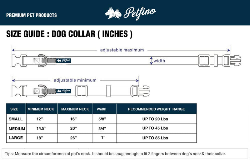 [Australia] - Petfino Natural Hemp Dog Collar (Leash Sold Separately) Fleece-Lined Collar with Reflective Safety Strip Soft and Strong for Small to Large Dogs/Pets Pure Red 