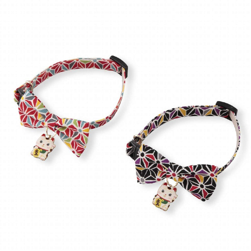 [Australia] - Necoichi Lucky Cat Charm Bow Tie Cat Collar Red 