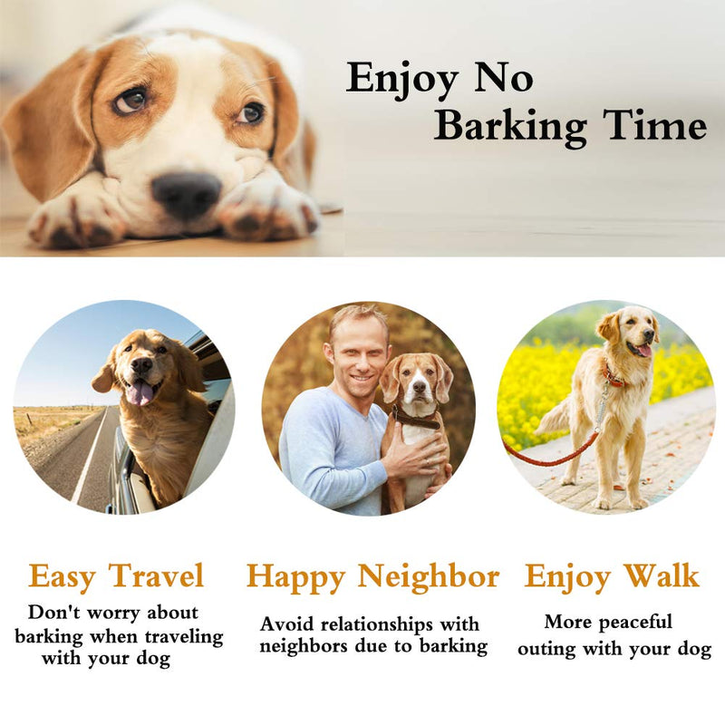 [Australia] - MODUS Anti Bark Collar, Dog Barking Control Training Waterproof Collar for Medium/Small Dogs - No Bark Collar with Dual Identification System, Automatic Real-time Correction and Action Without Remote 