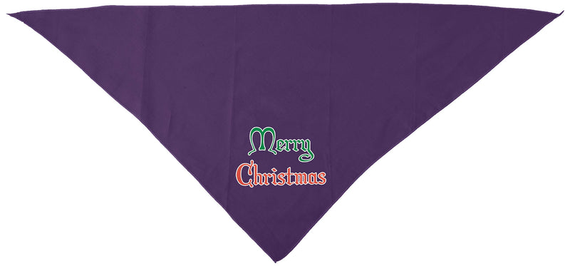 [Australia] - Screen Print Dog Pet Puppy Bandanas Large Purple 