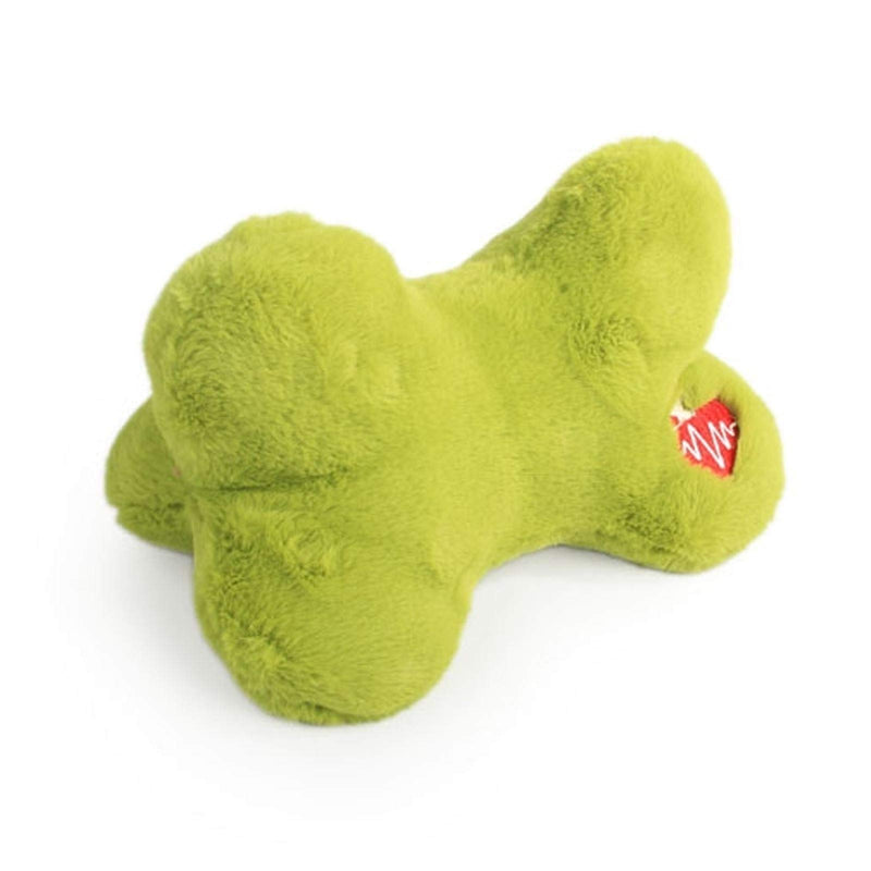 ALL FOR PAWS PUPS Heart Beat Pillow Dog Plush Toy, Green, 2.6 kg - PawsPlanet Australia