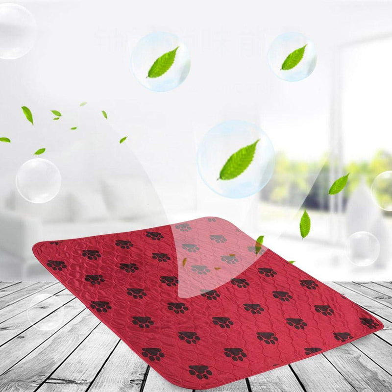 80 * 90Cm Red Reusable Waterproof Dog Changing Pad-Affordable And Durable Pet Pad - PawsPlanet Australia