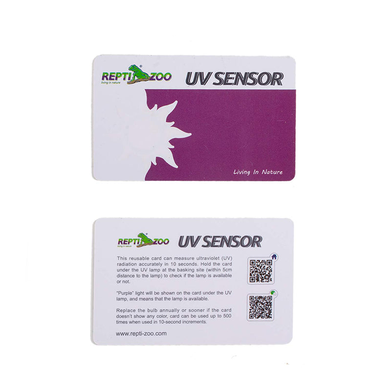 REPTI ZOO UVB Tester Reptile Lamp UV Sensor Reptile UVA UVB Fluorescent Lamp Tester Card, Set of 2 - PawsPlanet Australia