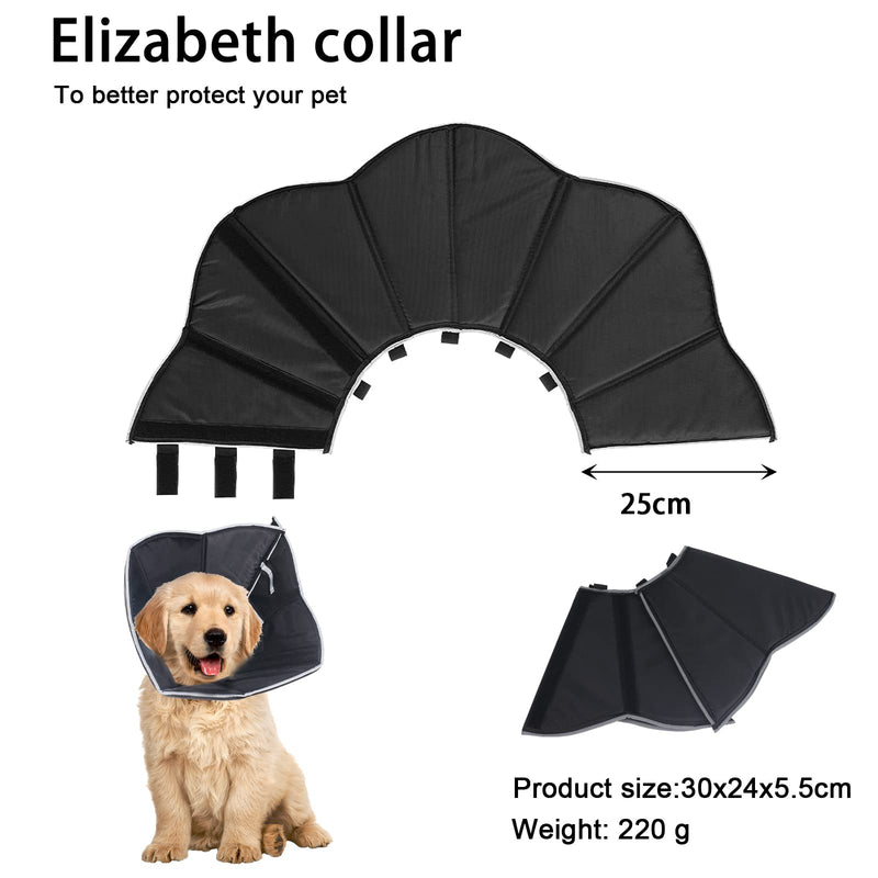 Houdao Large Dog Cone Collar Dog Cones After Surgery Soft with Adjustable Buckle Reflective Design Dog Lampshade Collar for Large Dogs Pet Anti-Bite/Lick Recovery from Surgery - PawsPlanet Australia