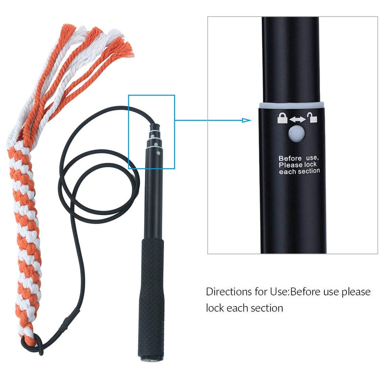 ASOCEA Dog Extendable Teaser Wand Interactive Puppy Flirt Stick Pole Pet Chasing Tail Toy for Small Medium Dogs Pulling Chasing Chewing Training Exercising - PawsPlanet Australia