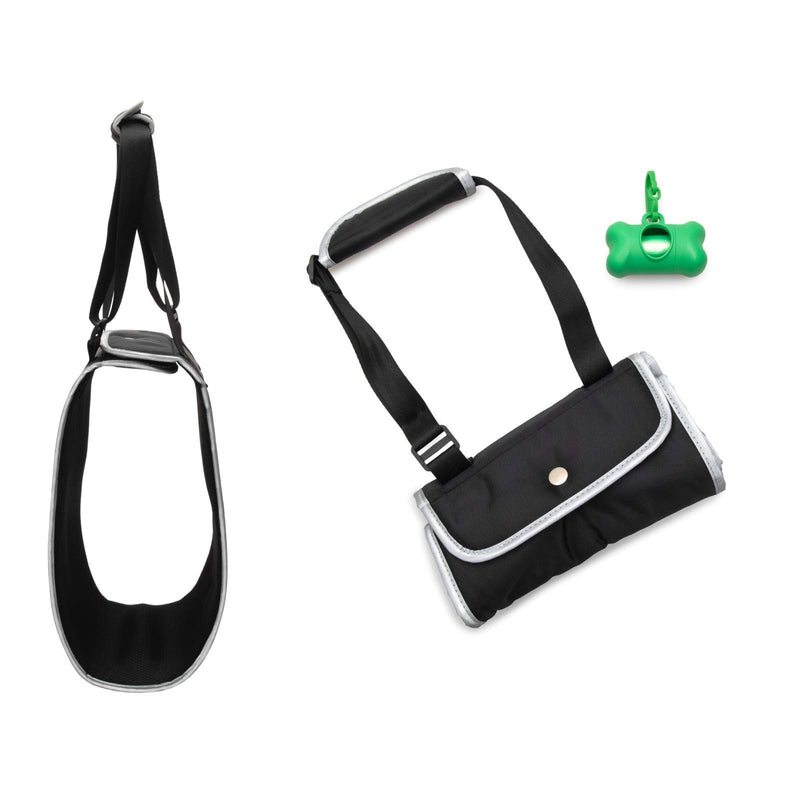 UGLY MONKEY Reflective Adjustable Dog Lifting Sling Harness Support - for Injured, Elderly or Disabled Pets - Complete with Bone Shaped Dog Waste Bag Dispenser (Large) L - PawsPlanet Australia