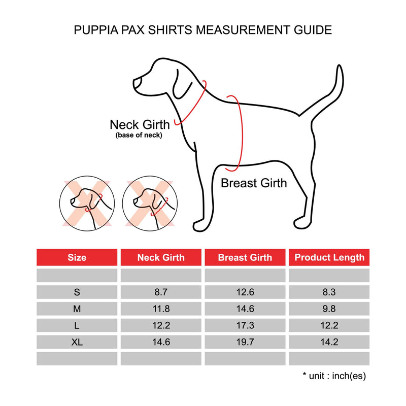 Puppia Pax, Large, Blue/Red L Red - PawsPlanet Australia