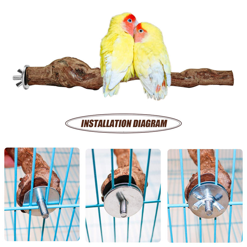 Bird Perch Stands Natural Grapevine Bird Cage Perch for Parrot Cage Accessories style-1 - PawsPlanet Australia