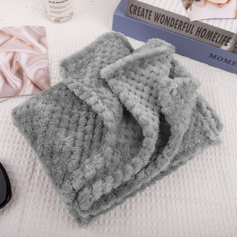 Small Blanket Fuzzy Flannel Washable Soft Warm Pet Bed Cover Blanket for Small Dog Cats Puppy(45x65cm,Gray) Gray - PawsPlanet Australia