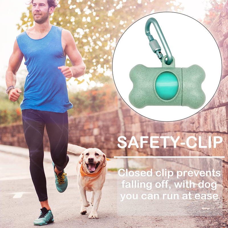 YUCHIYA Dog Poop Pickup Bags Holder Dispenser with Standard Size Scented Doggy Waste Bags and Carabiner with Safety Lock Plus Velcro Fastener Never Lose on a Leash Again 1 Holder 15 Bags Blue - PawsPlanet Australia