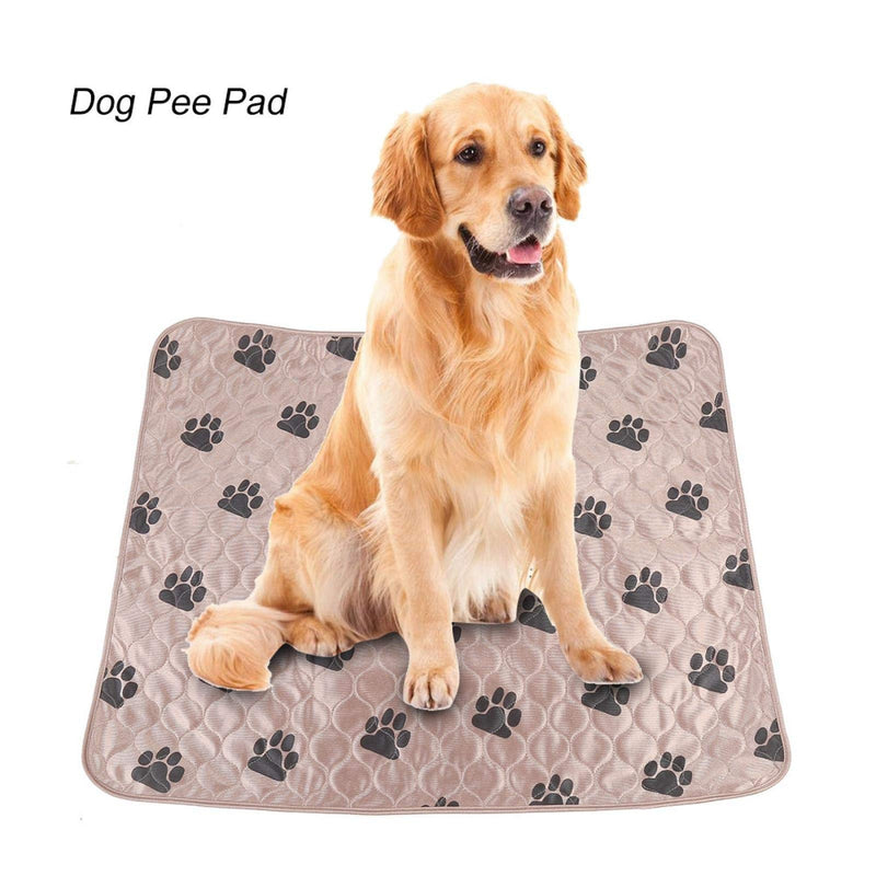 Liyeehao Pet Dog Pee Training Pad Urine Mat Reusable Washable Quick Absorb 3 Sizes(brown, 70 * 80cm) - PawsPlanet Australia