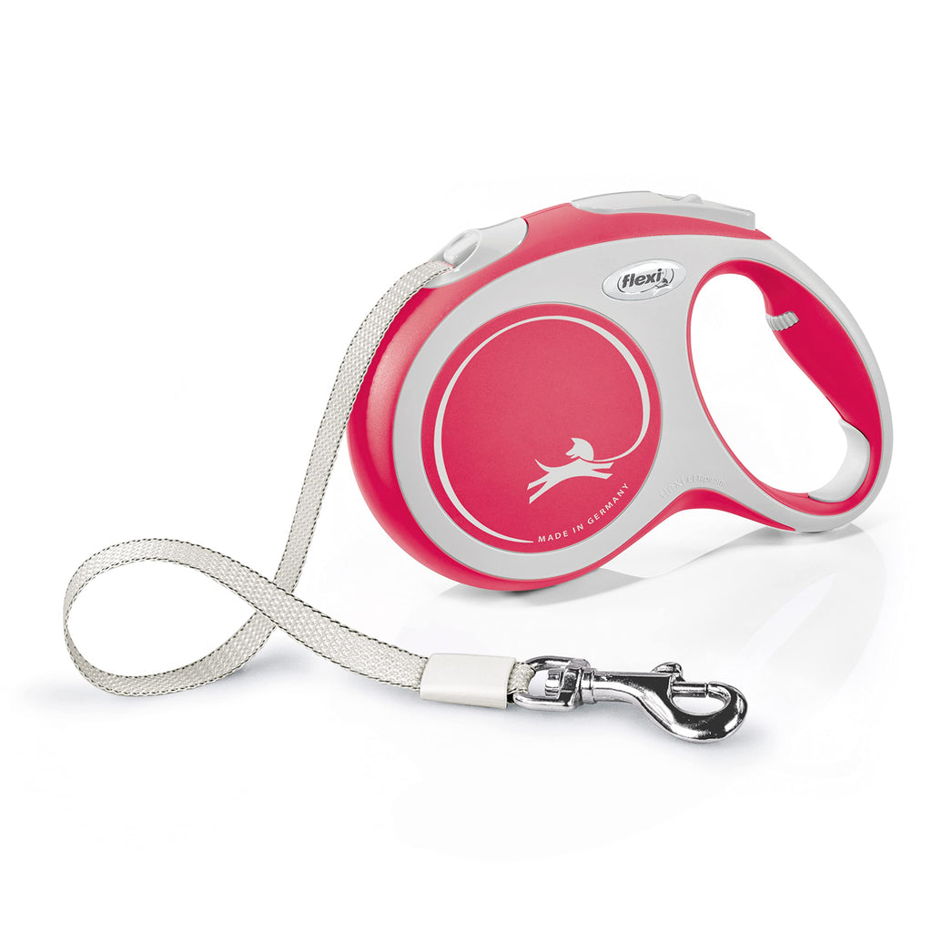 flexi retractable leash New Comfort - red - L - 8 m, 4000498043806, red, small single - PawsPlanet Australia